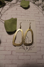 Load image into Gallery viewer, Hammered Brass Earrings
